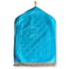 Tapis de prière rembourré bleu turquoise